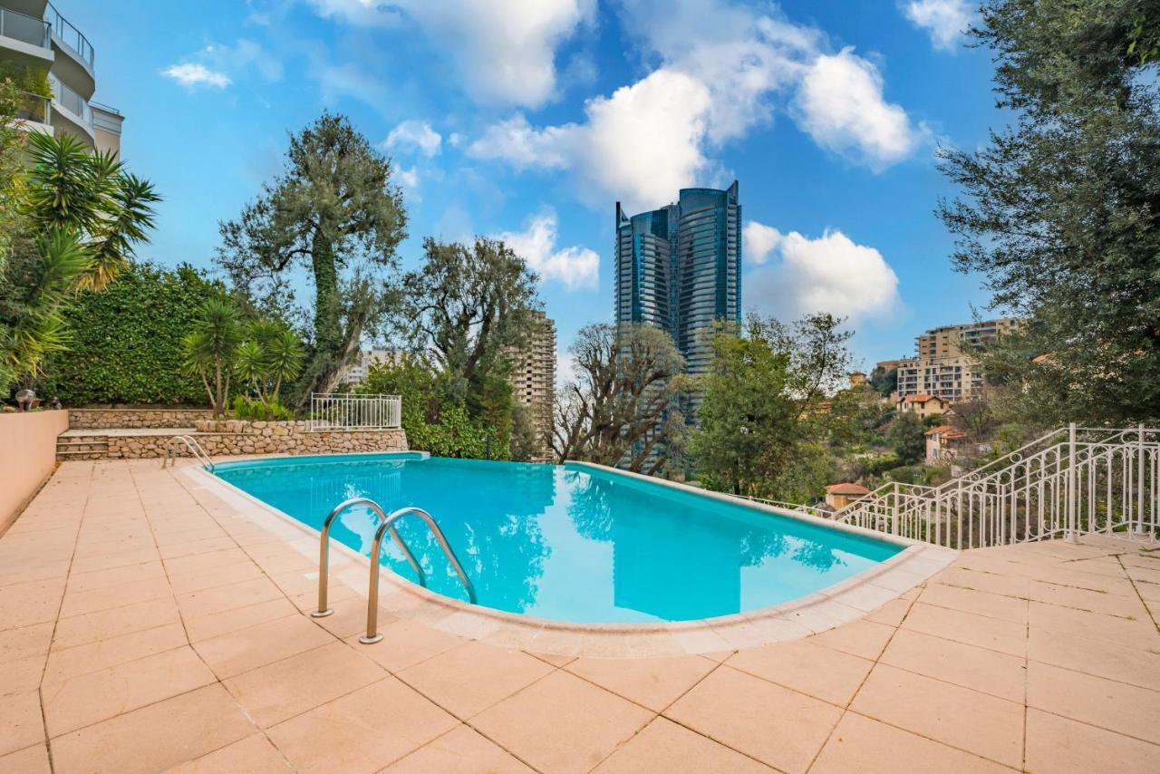 5Mn Monaco - Vue Mer - Parking - Piscine - Bb ボーソレイユ エクステリア 写真